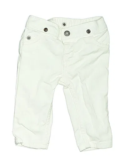 Pre-owned Carter's Babies' Jeans In Ivory