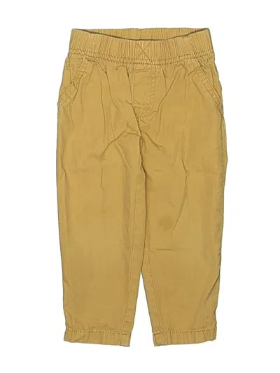 Pre-owned Carter's Kids' Khakis In Yellow