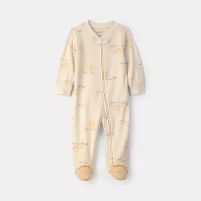 Carter's Lion Baby Unisex Sleep And Play In Brown