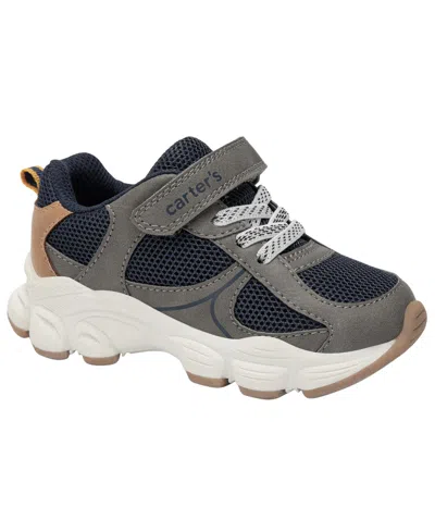 Carter's Babies' Little And Big Boys' Nouveau Sneakers In Gray