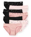 Carter's Little And Big Girls 7-pack Celestial Bikini Underwear In Multi
