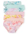 Carter's Little And Big Girls 7-pack Tie-dye Hipster Underwear In Green