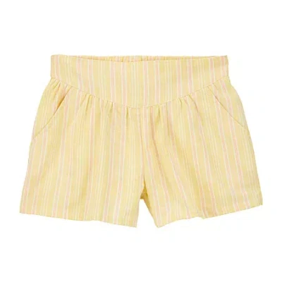 Carter's Little & Big Kid Girls Pull-on Short In Yellow