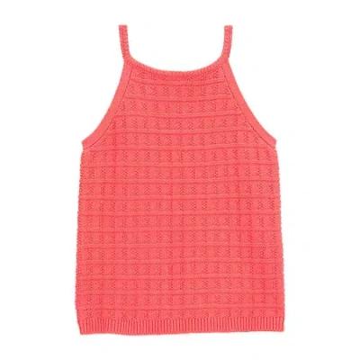 Carter's Little & Big Kid Girls Scoop Neck Sleeveless Tank Top In Red