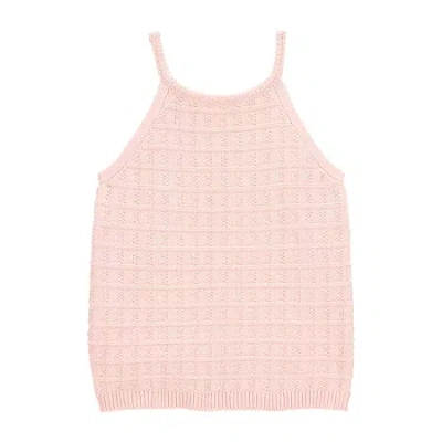 Carter's Little & Big Kid Girls Scoop Neck Sleeveless Tank Top In Pink