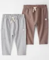 Carter's Little Planet By  Baby Boys 2-pack Organic French Terry Jogger Pants In Gray