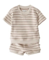 CARTER'S LITTLE PLANET BY CARTER'S BABY BOYS AND BABY GIRLS STRIPED ORGANIC COTTON COORDINATING SHORTS SET