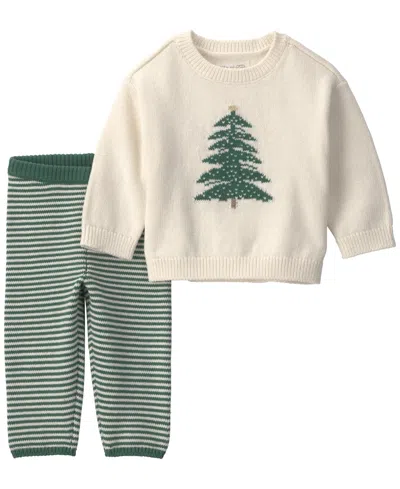 Carter's Little Planet By  Baby Boys' Or Baby Girls' Holiday-tree Graphic Sweater And Pants, 2-piece  In Multi
