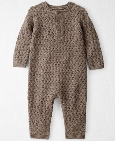 Carter's Little Planet By  Baby Boys Or Baby Girls Long Sleeve Jumpsuit In Brown