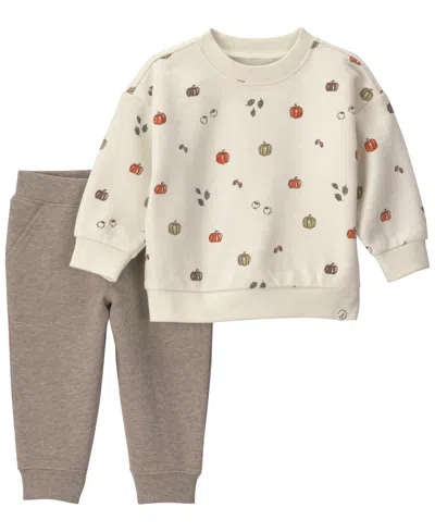 Carter's Little Planet By  Baby Boys' Or Baby Girls' Long-sleeve French Terry Top And Pants, 2-piece  In Multi