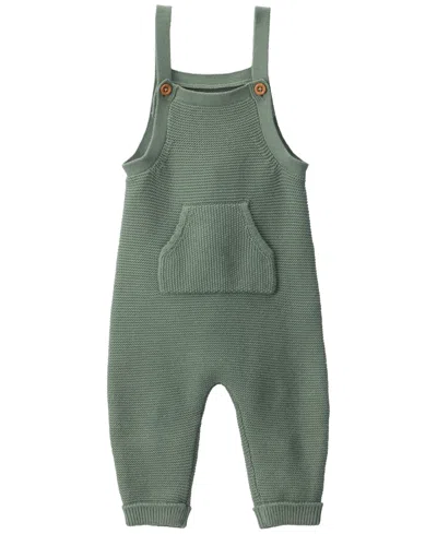 Carter's Little Planet By  Baby Boys' Or Baby Girls' Organic Cotton Sweater-knit Sleeveless Overalls In Green