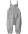 Carter's Little Planet By  Baby Organic Cotton Sweater Knit Overalls In Heather Grey