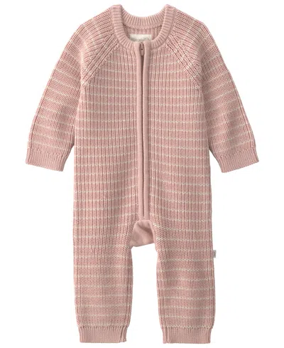 Carter's Little Planet By  Baby Girl Organic Cotton Sweater Knit Jumpsuit In Pink