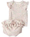 Carter's Little Planet By  Baby Girls 2-pc. Organic Cotton Top & Shorts Knit Set In Floral