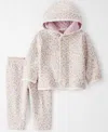 Carter's Little Planet By  Baby Girls 2-piece Long Sleeve Cardigan And Pants Set In Pink