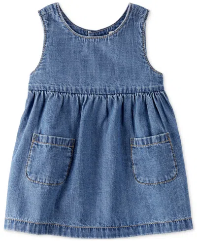 Carter's Little Planet By  Baby Girls Organic Cotton Chambray Dress