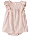 Carter's Little Planet By  Baby Girls Organic Cotton Pointelle Bodysuit Dress In Pink