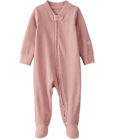 Carter's Little Planet By  Baby Girls Organic Cotton Sleep And Play Coverall In Pink
