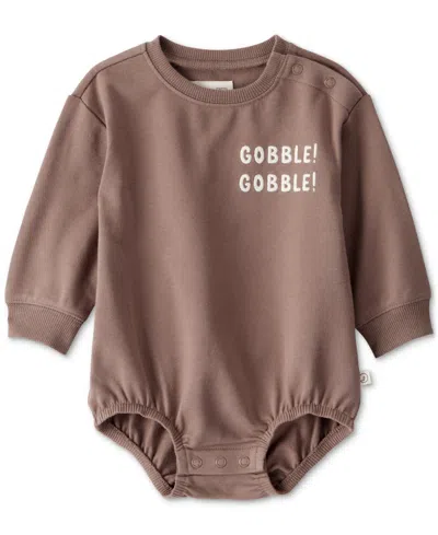 Carter's Little Planet By  Baby Gobble Gobble Bodysuit In Brown