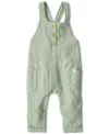 Carter's Little Planet By  Baby Neutral Organic Cotton Gauze Overalls In Moss Green