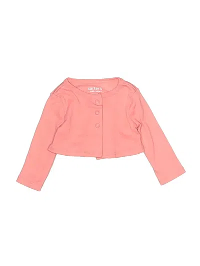 Pre-owned Carter's Babies' Long Sleeve Blouse In Pink