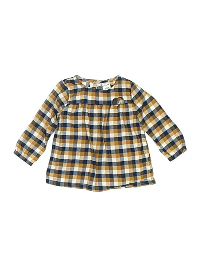 Pre-owned Carter's Babies' Long Sleeve Henley In Yellow