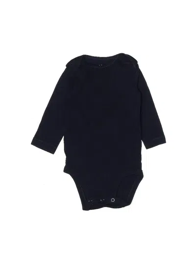 Pre-owned Carter's Babies' Long Sleeve Onesie In Black