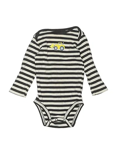 Pre-owned Carter's Babies' Long Sleeve Onesie In Black