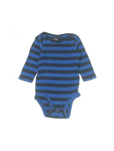 Pre-owned Carter's Babies' Long Sleeve Onesie In Blue