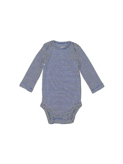 Pre-owned Carter's Babies' Long Sleeve Onesie In Blue