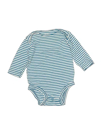 Pre-owned Carter's Babies' Long Sleeve Onesie In Blue