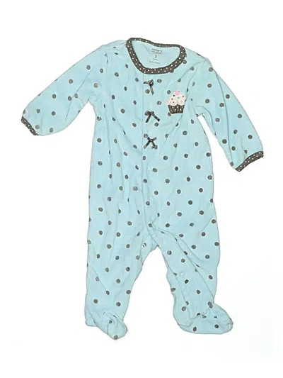 Pre-owned Carter's Babies' Long Sleeve Onesie In Blue