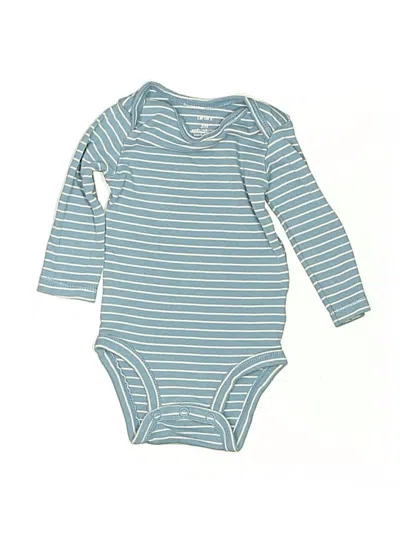 Pre-owned Carter's Babies' Long Sleeve Onesie In Blue