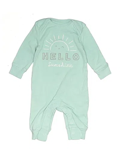 Pre-owned Carter's Babies' Long Sleeve Onesie In Blue