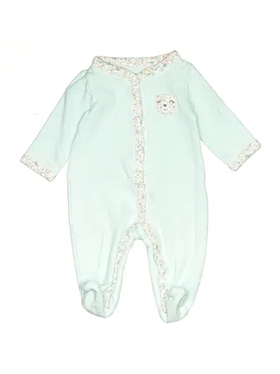 Pre-owned Carter's Babies' Long Sleeve Onesie In Blue