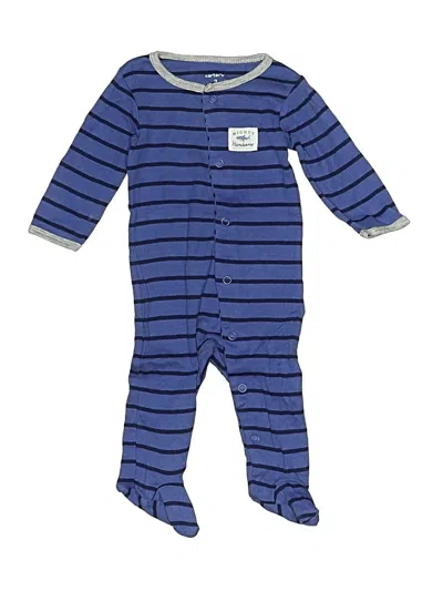 Pre-owned Carter's Babies' Long Sleeve Onesie In Blue