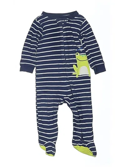 Pre-owned Carter's Babies' Long Sleeve Onesie In Blue