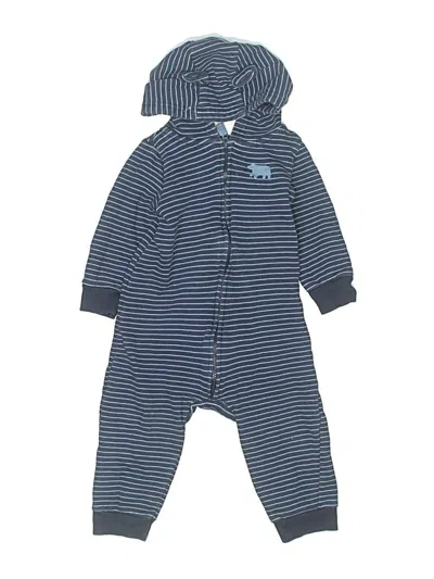 Pre-owned Carter's Kids' Long Sleeve Onesie In Blue