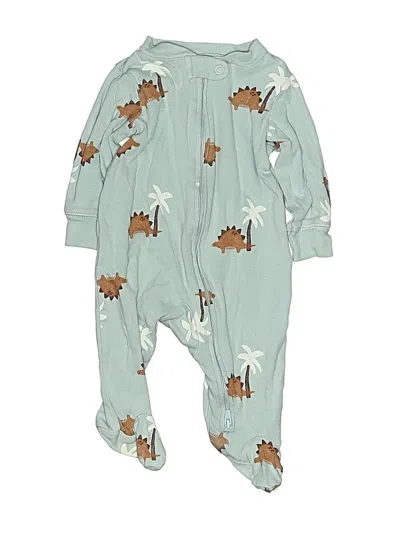 Pre-owned Carter's Babies' Long Sleeve Onesie In Blue