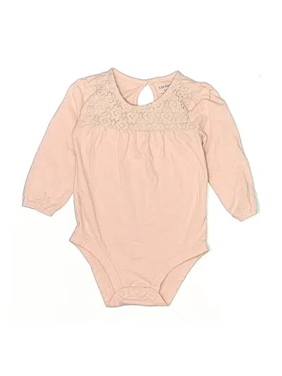 Pre-owned Carter's Babies' Long Sleeve Onesie In Brown