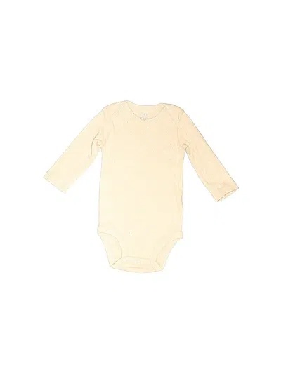 Pre-owned Carter's Babies' Long Sleeve Onesie In Gold