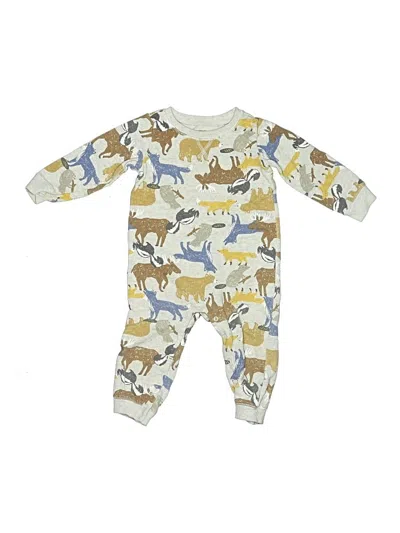 Pre-owned Carter's Kids' Long Sleeve Onesie In Gold