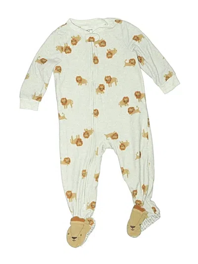 Pre-owned Carter's Kids' Long Sleeve Onesie In Gold
