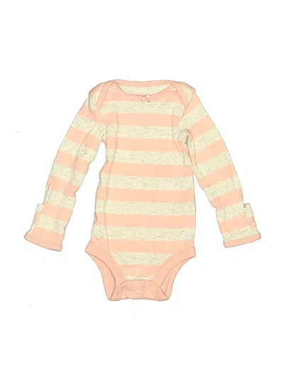 Pre-owned Carter's Babies' Long Sleeve Onesie In Gold