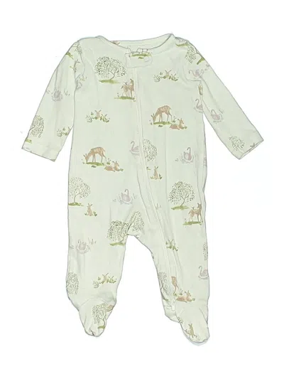 Pre-owned Carter's Babies' Long Sleeve Onesie In Green