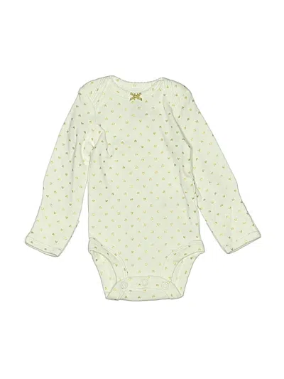 Pre-owned Carter's Babies' Long Sleeve Onesie In Green