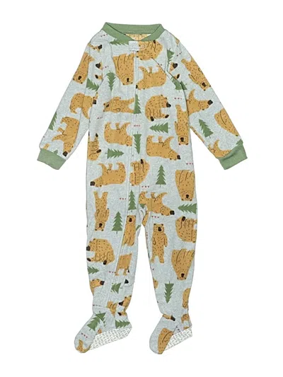 Pre-owned Carter's Kids' Long Sleeve Onesie In Green