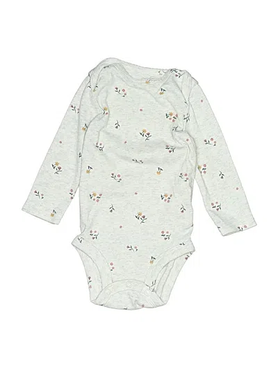 Pre-owned Carter's Babies' Long Sleeve Onesie In Green