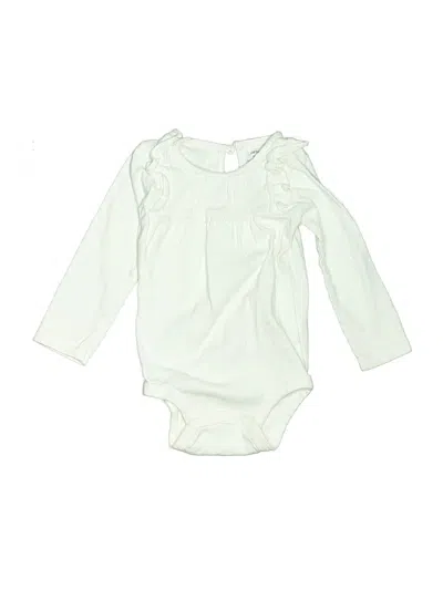 Pre-owned Carter's Kids' Long Sleeve Onesie In Green