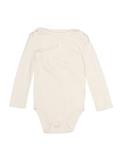 Pre-owned Carter's Kids' Long Sleeve Onesie In Ivory